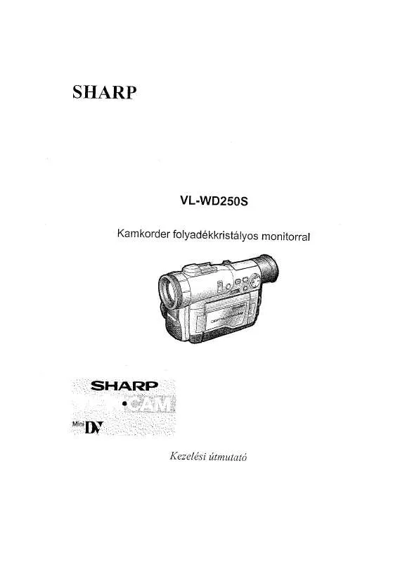 Mode d'emploi SHARP VL-WD250S
