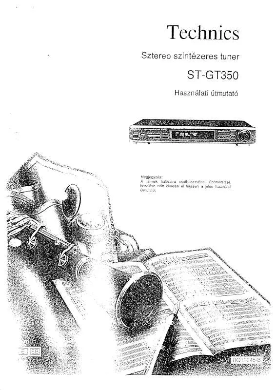 Mode d'emploi TECHNICS ST-GT350