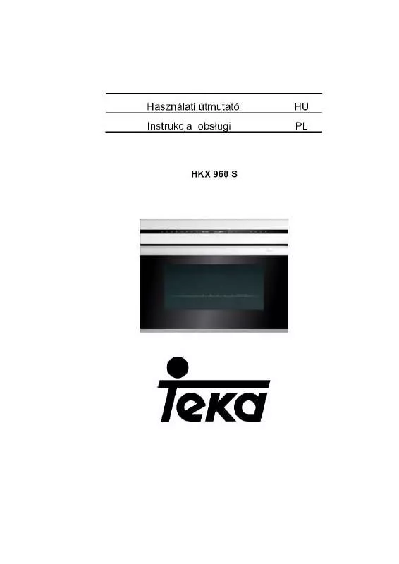 Mode d'emploi TEKA HKX 960 S