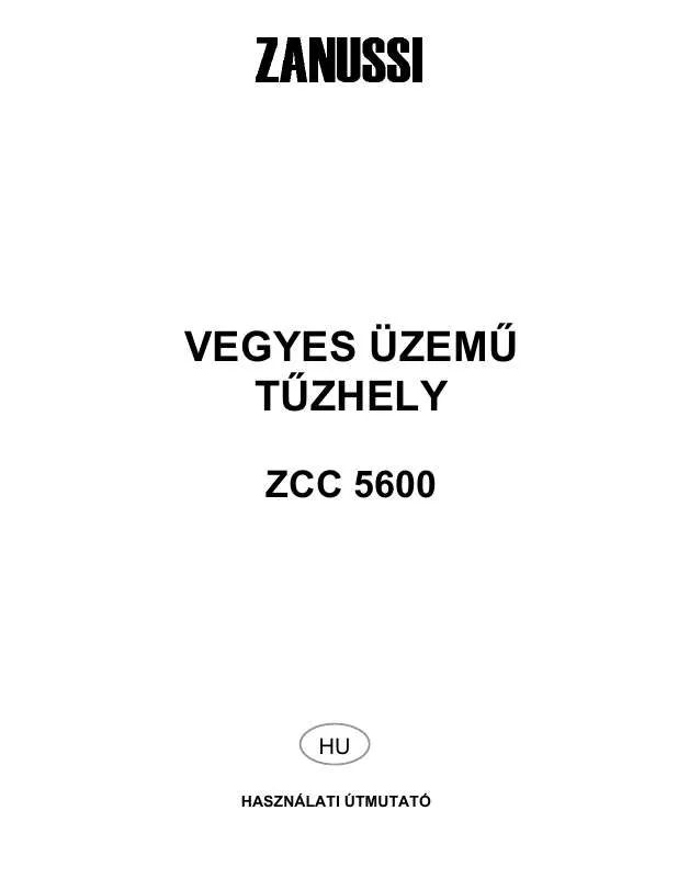 Mode d'emploi ZANUSSI ZCC5600