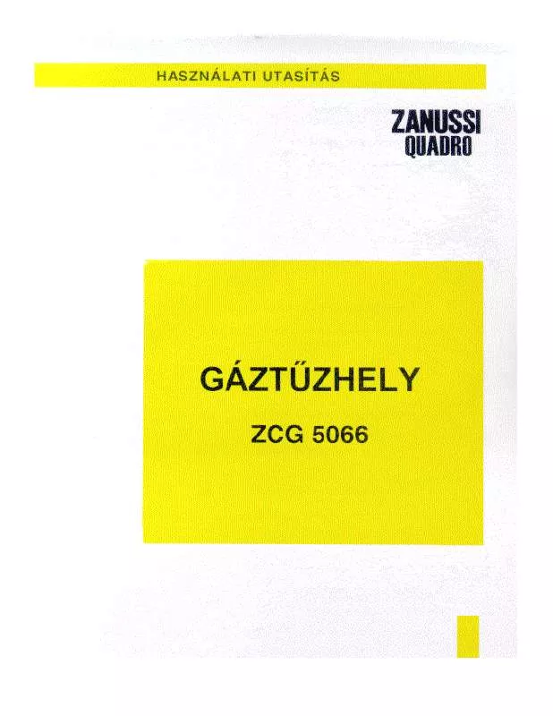 Mode d'emploi ZANUSSI ZCG5066