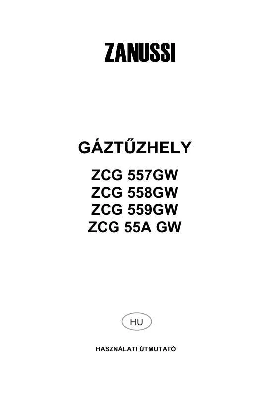 Mode d'emploi ZANUSSI ZCG557GW