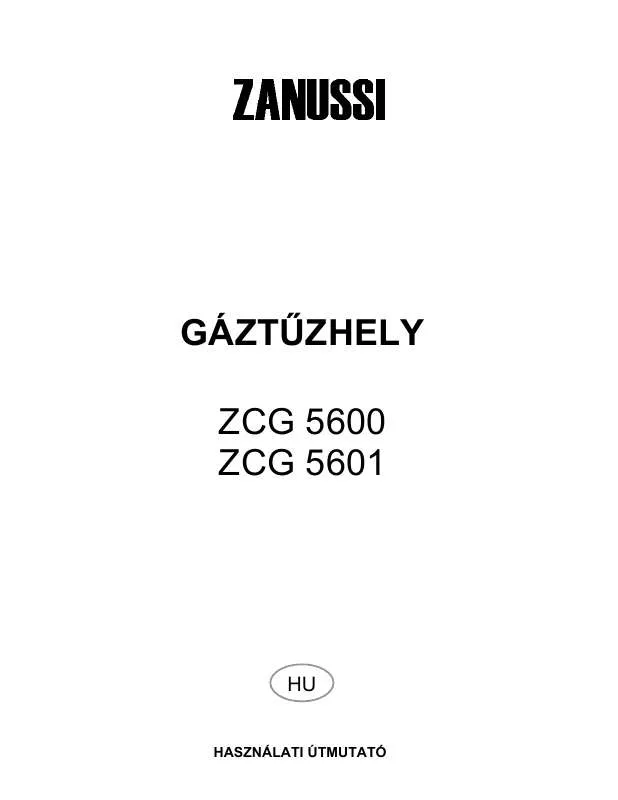 Mode d'emploi ZANUSSI ZCG5600