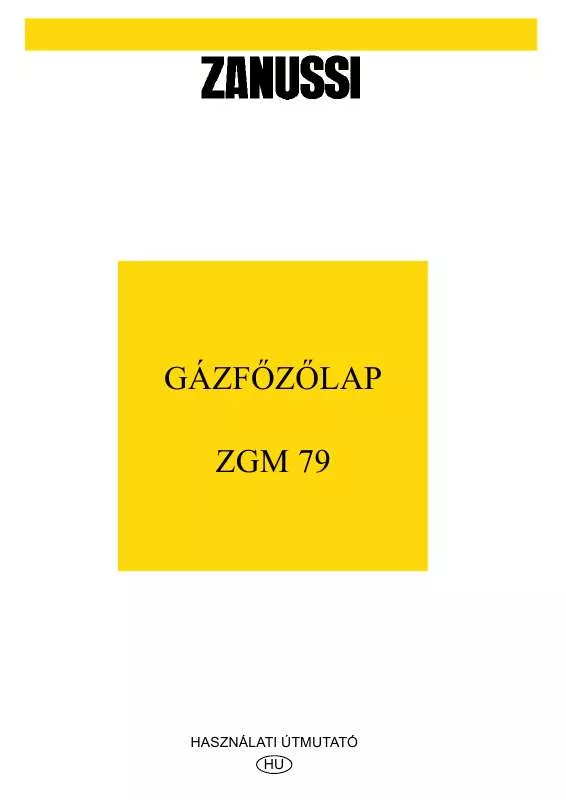 Mode d'emploi ZANUSSI ZGM79ITX