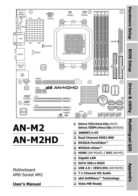 Mode d'emploi ABIT AN-M2