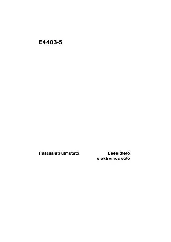 Mode d'emploi AEG-ELECTROLUX E4403-5-M