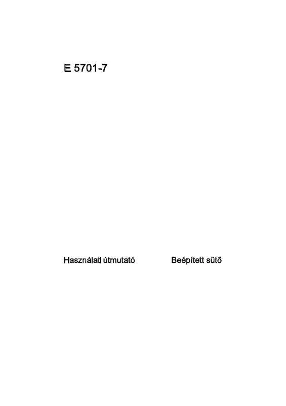 Mode d'emploi AEG-ELECTROLUX E5701-7-M