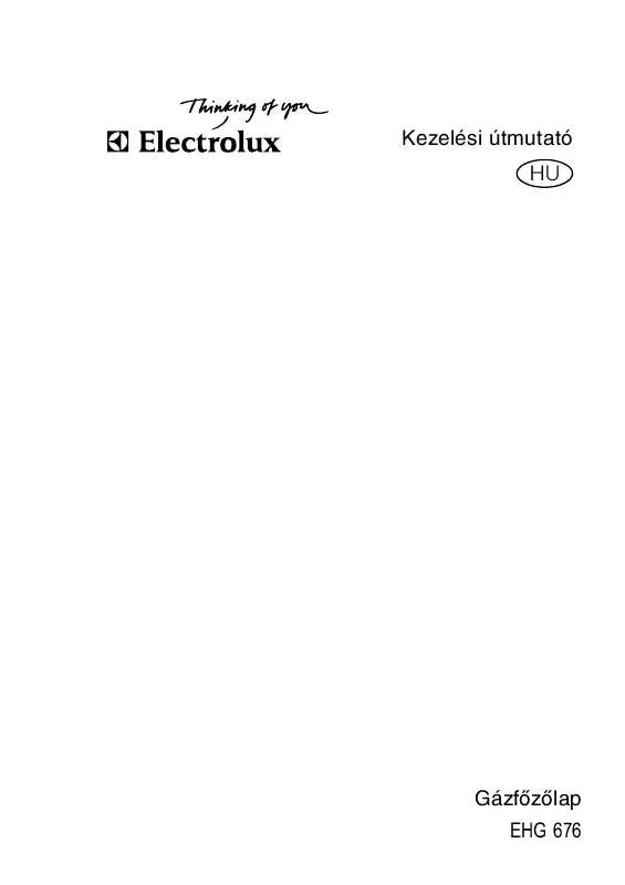 Mode d'emploi AEG-ELECTROLUX EHG676K
