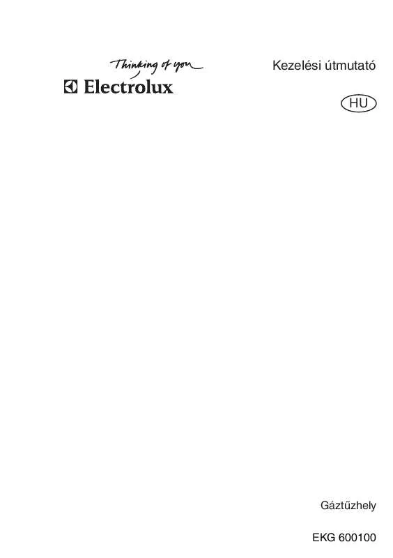 Mode d'emploi AEG-ELECTROLUX EKG600100W