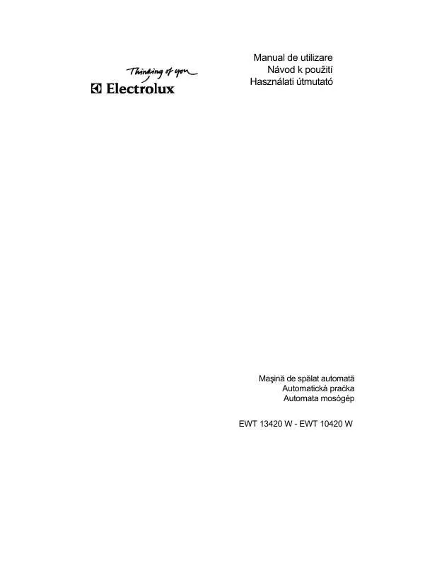Mode d'emploi AEG-ELECTROLUX EWT10120W