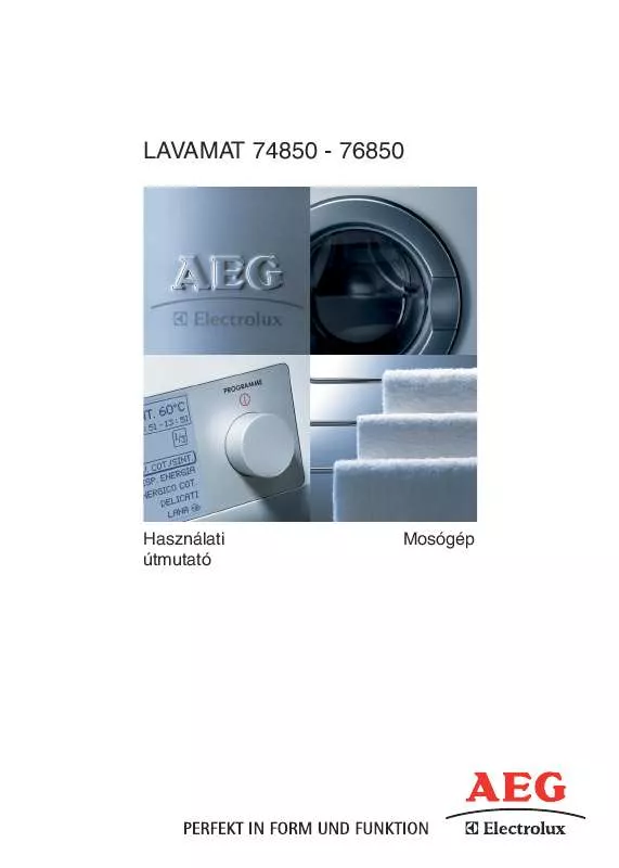 Mode d'emploi AEG-ELECTROLUX L76850