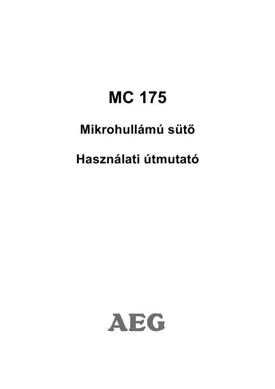 Mode d'emploi AEG-ELECTROLUX MC175M