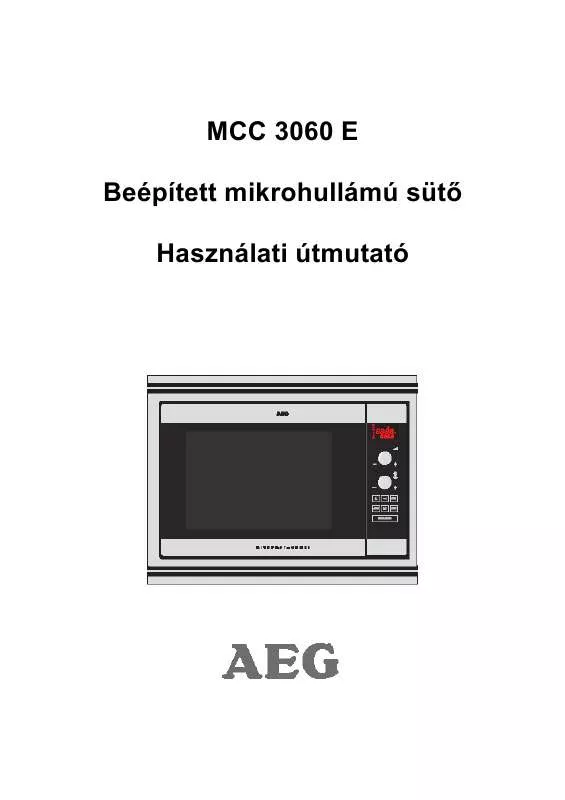 Mode d'emploi AEG-ELECTROLUX MCC3060EM