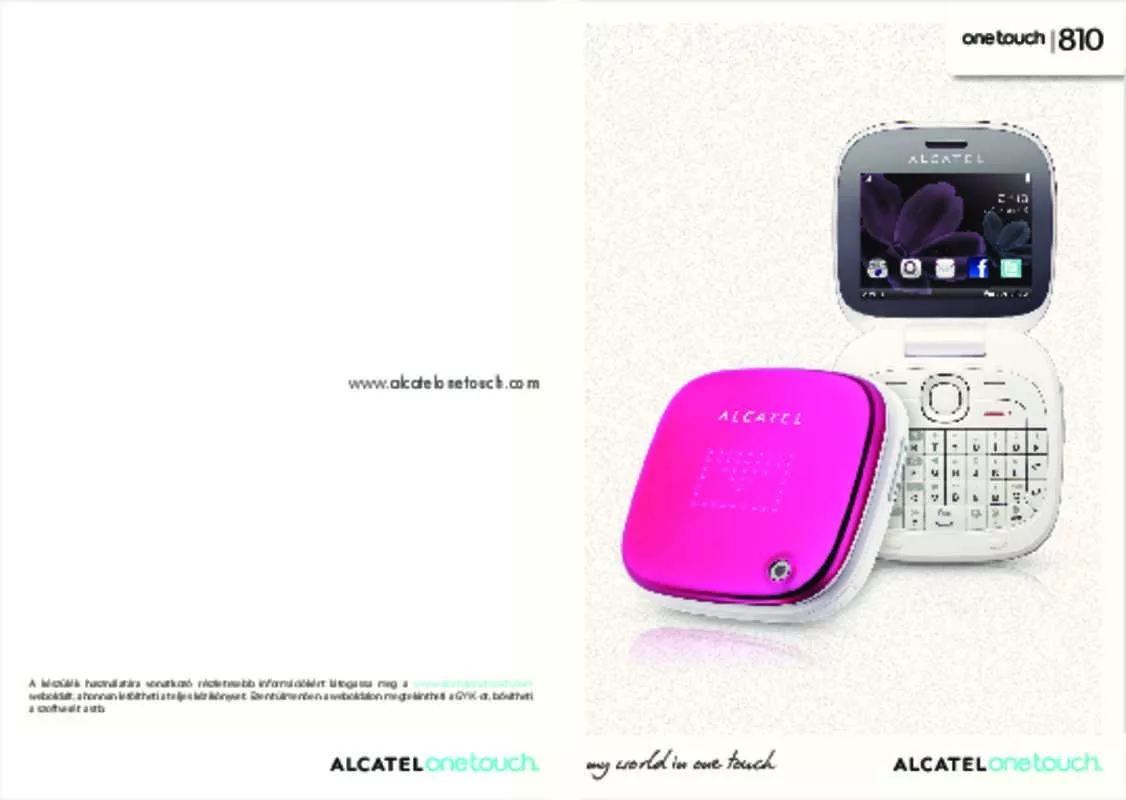 Mode d'emploi ALCATEL ONE TOUCH 810/810D