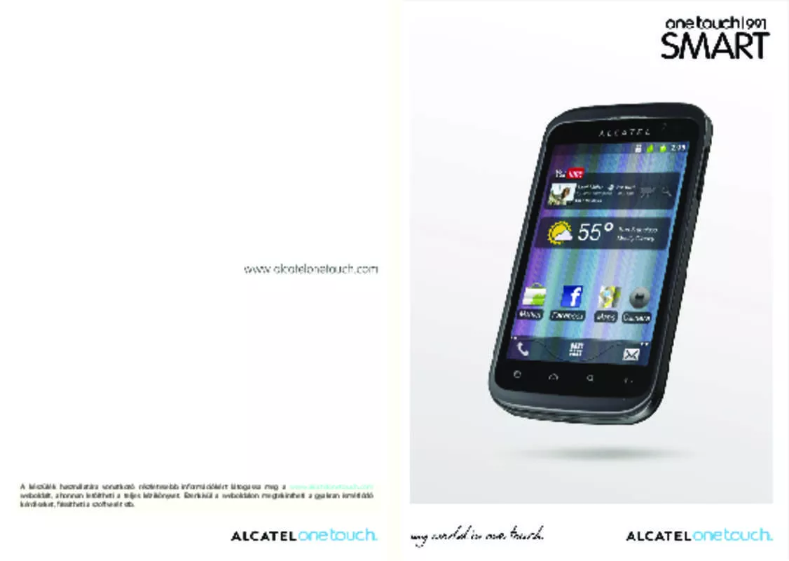 Mode d'emploi ALCATEL ONE TOUCH 991/991D