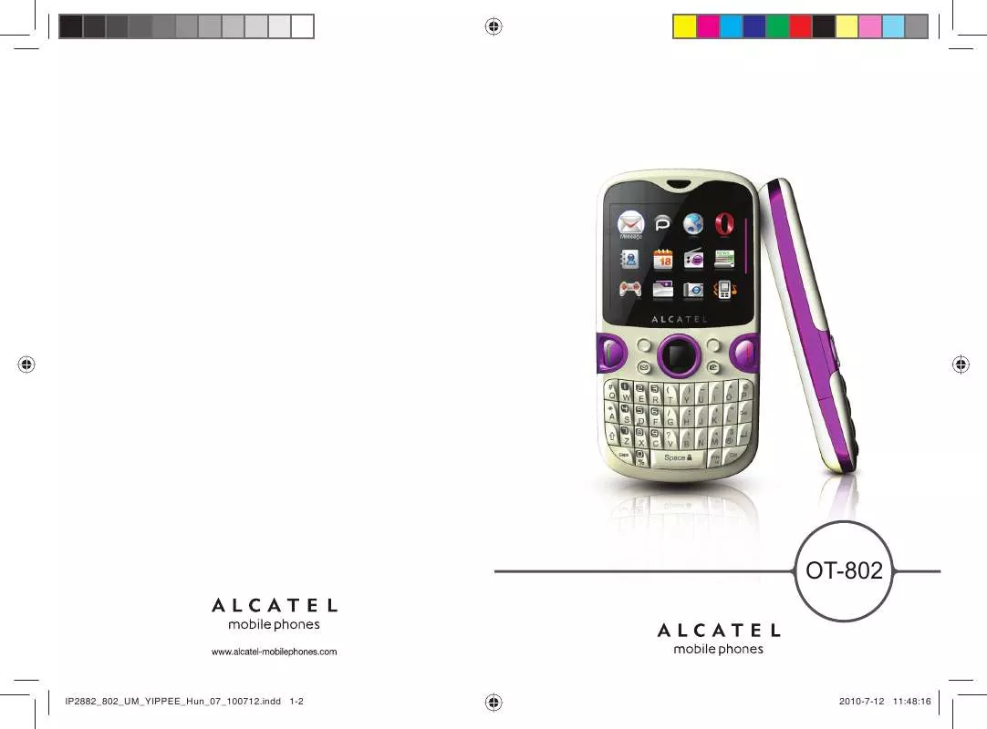 Mode d'emploi ALCATEL OT-802