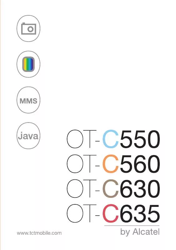 Mode d'emploi ALCATEL OT-C550