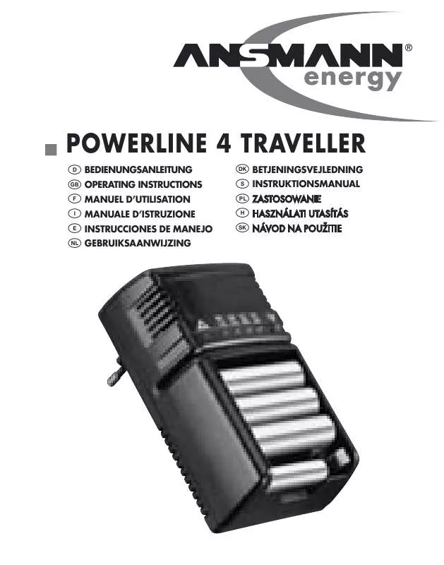 Mode d'emploi ANSMANN POWERLINE 4 TRAVELLER