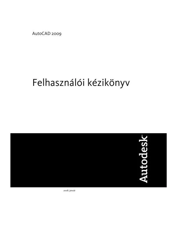 Mode d'emploi AUTODESK AUTOCAD 2009