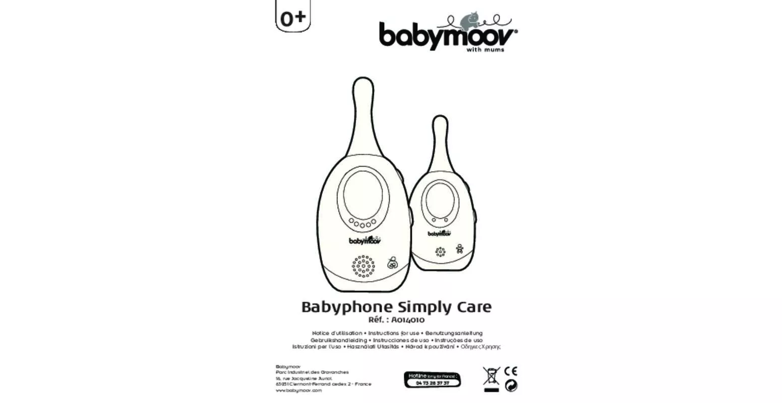 Mode d'emploi BABYMOOV ECOUTE BEBE SIMPLY CARE