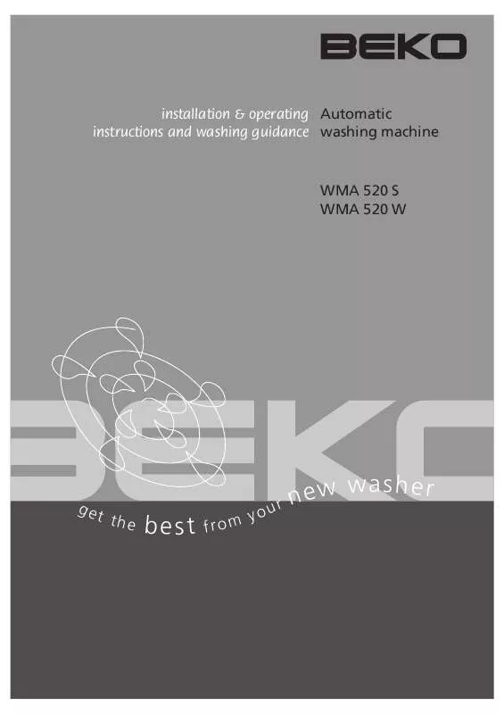 Mode d'emploi BEKO 520 W