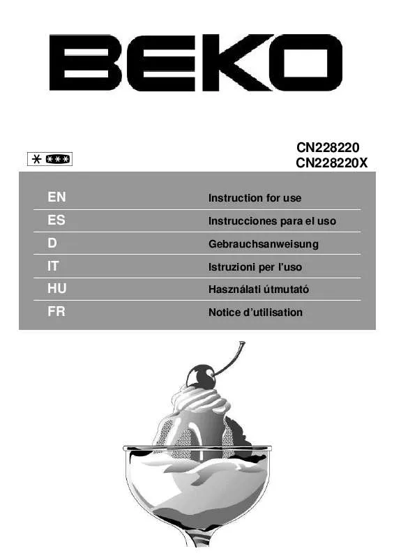 Mode d'emploi BEKO CN228220X