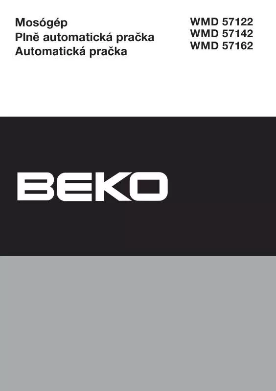 Mode d'emploi BEKO WMD 57122