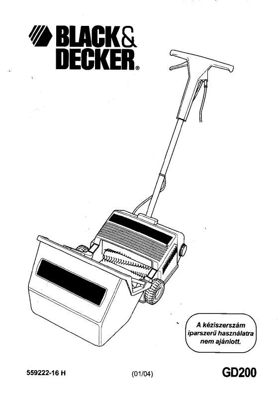 Mode d'emploi BLACK & DECKER GD200