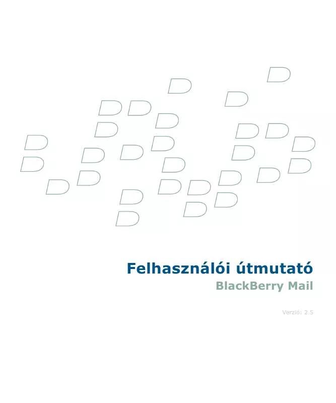 Mode d'emploi BLACKBERRY MAIL