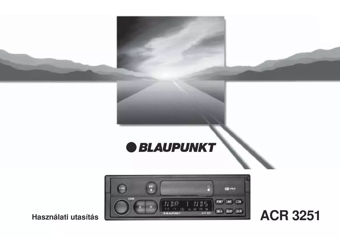 Mode d'emploi BLAUPUNKT ACR 3251