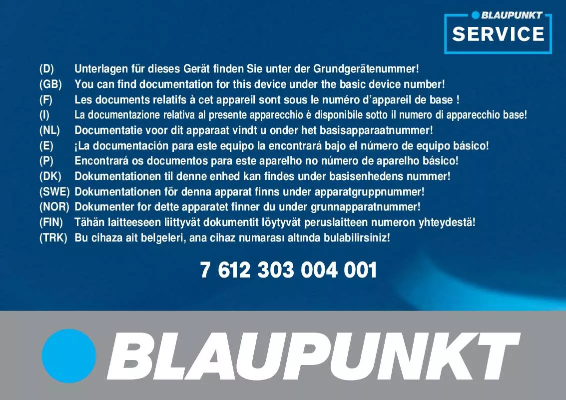 Mode d'emploi BLAUPUNKT AMSTERDAM NAV35E RR GR