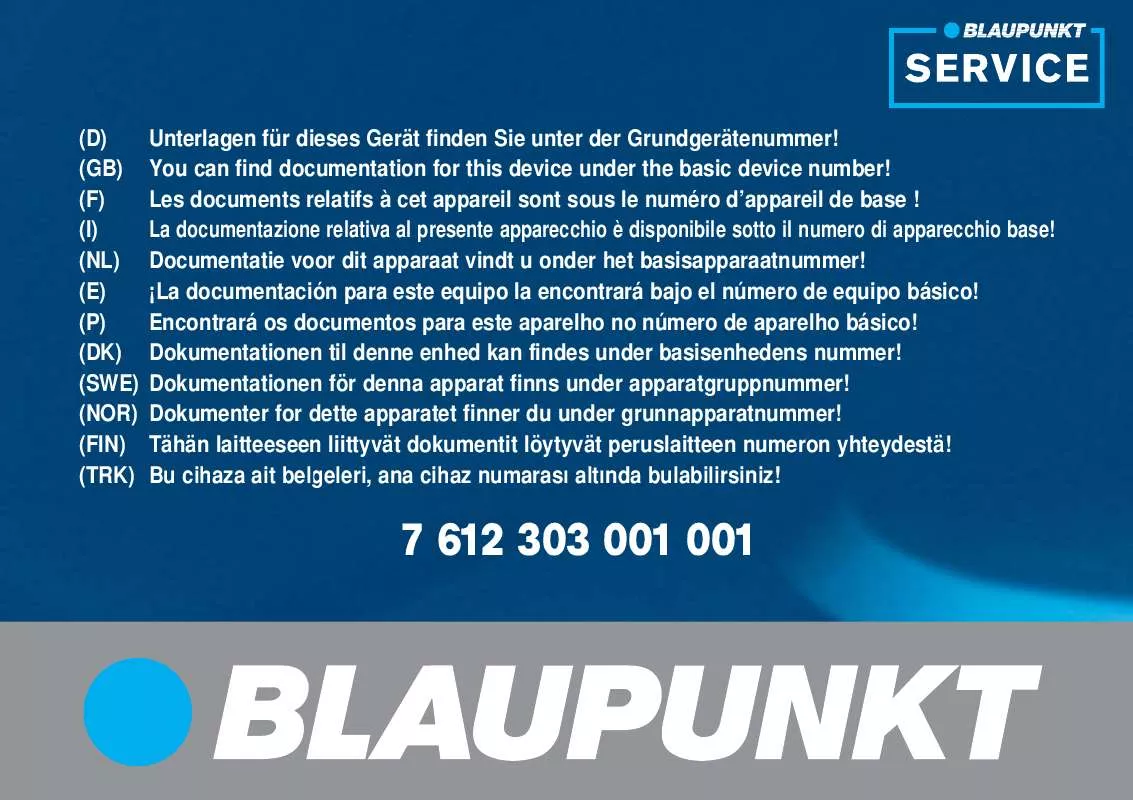 Mode d'emploi BLAUPUNKT AMSTERDAM NAV35E W/W