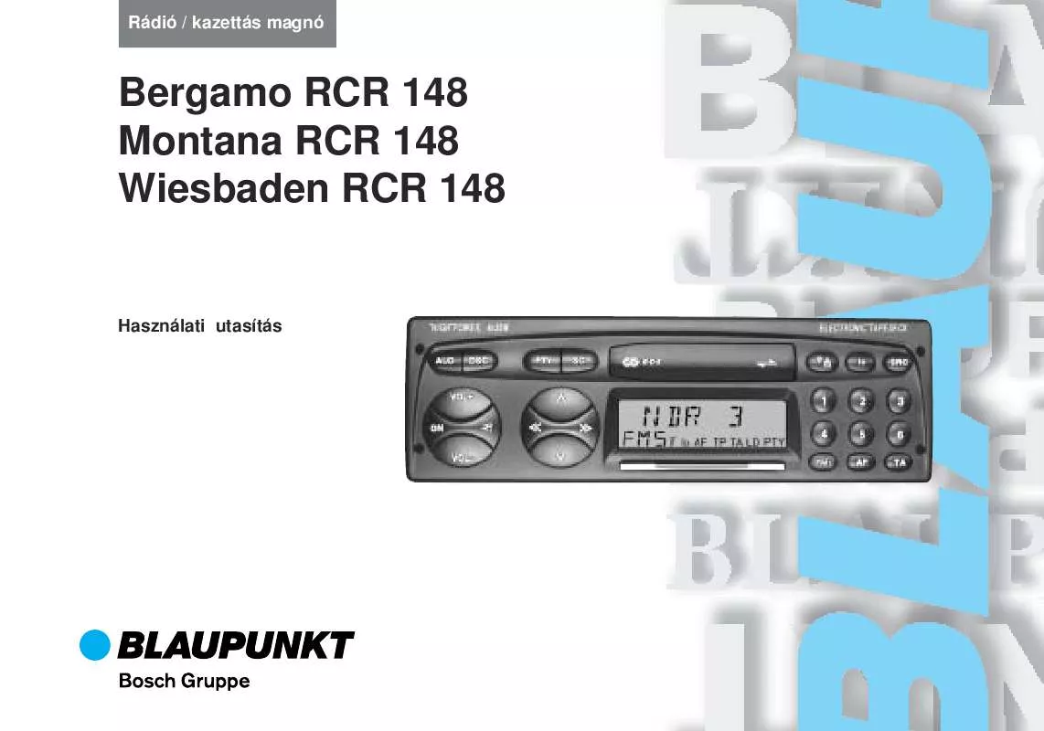 Mode d'emploi BLAUPUNKT BERGAMO RCR 148