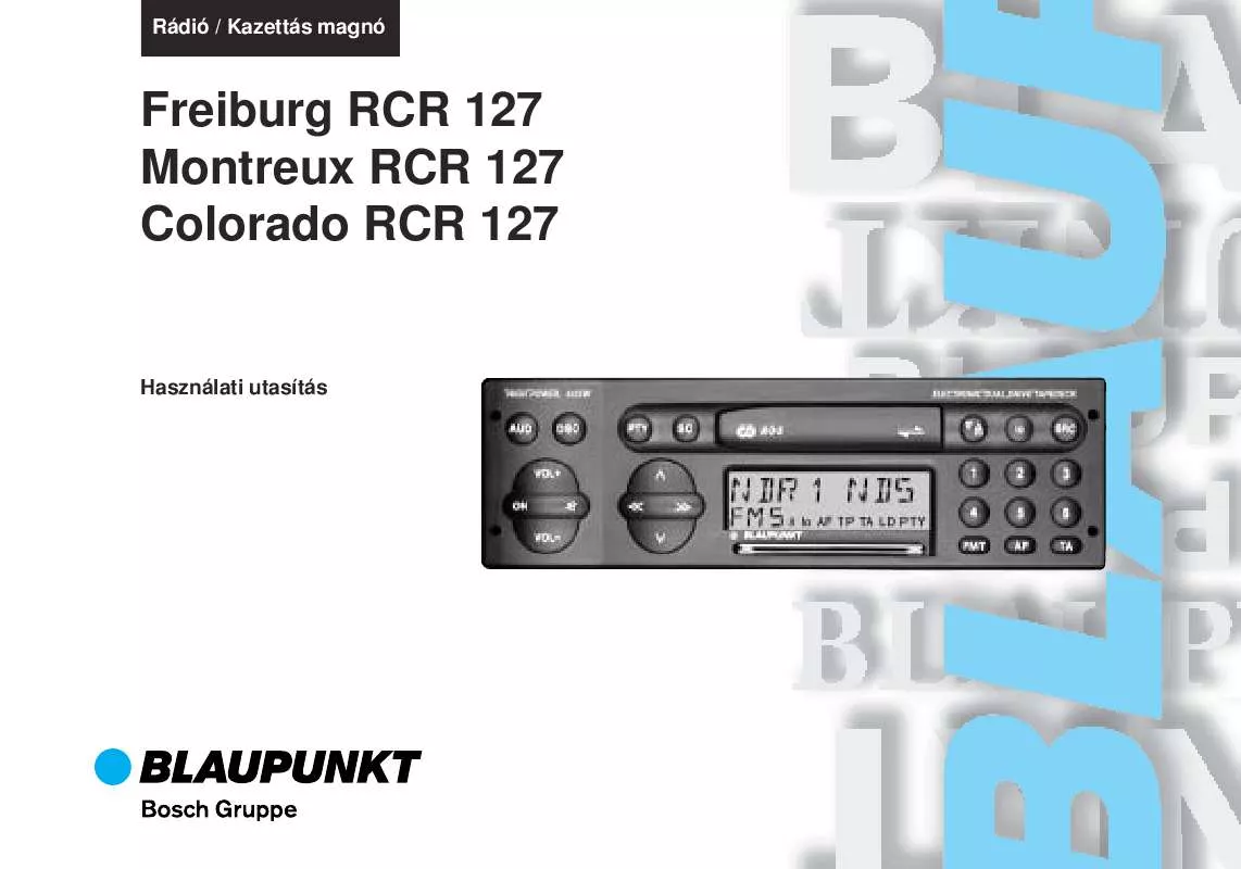 Mode d'emploi BLAUPUNKT COLORADO RCR 127