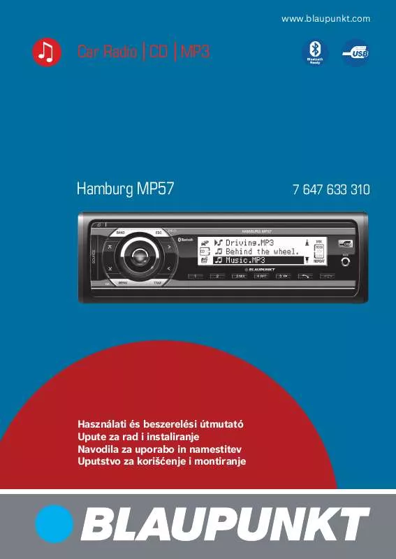 Mode d'emploi BLAUPUNKT HAMBURG MP57