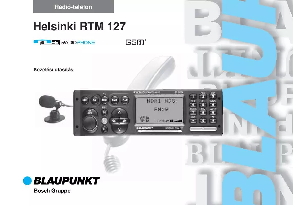 Mode d'emploi BLAUPUNKT HELSINKI RTM 127