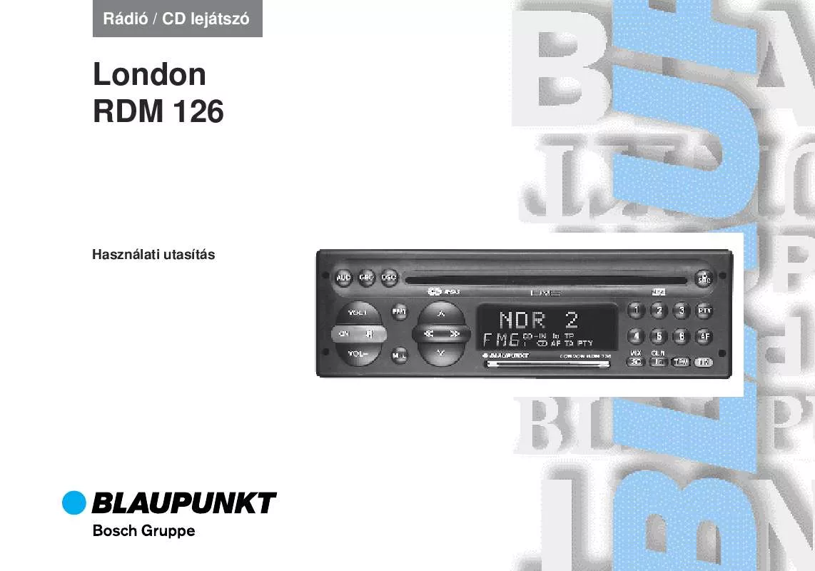 Mode d'emploi BLAUPUNKT LONDON RDM 126