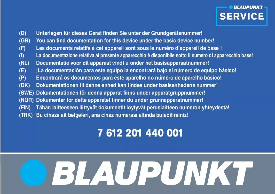 Mode d'emploi BLAUPUNKT LUCCA 3.5 EDITION UK