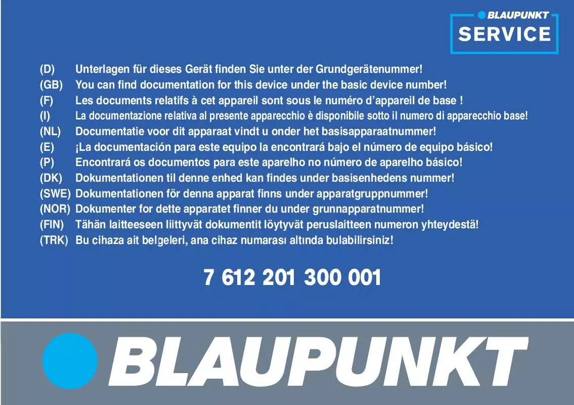 Mode d'emploi BLAUPUNKT LUCCA 3.3 CC ITALIEN