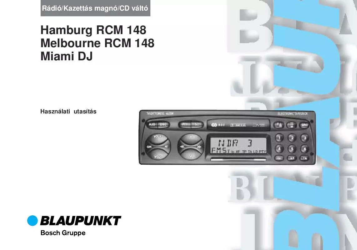 Mode d'emploi BLAUPUNKT MELBURNE RCM 148