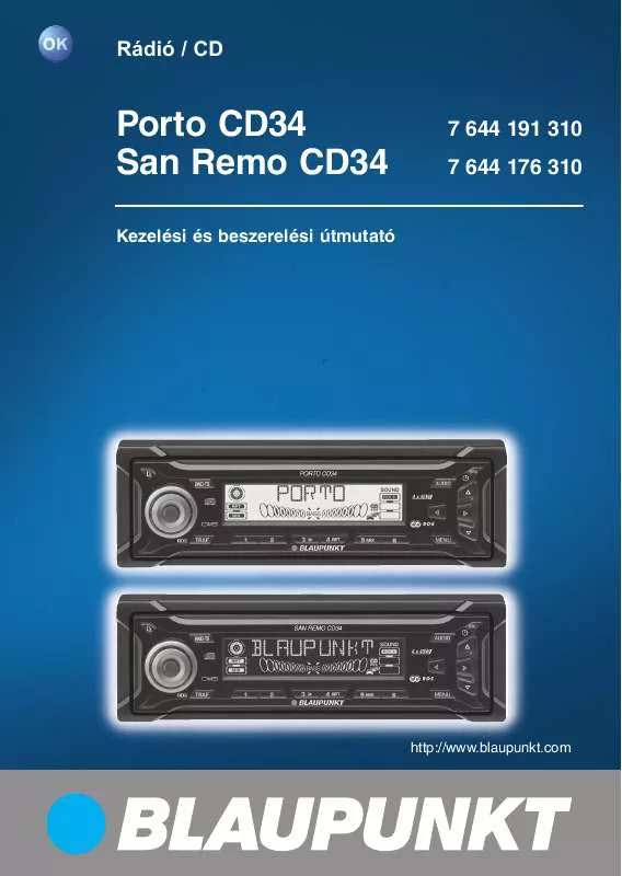 Mode d'emploi BLAUPUNKT PORTO CD34