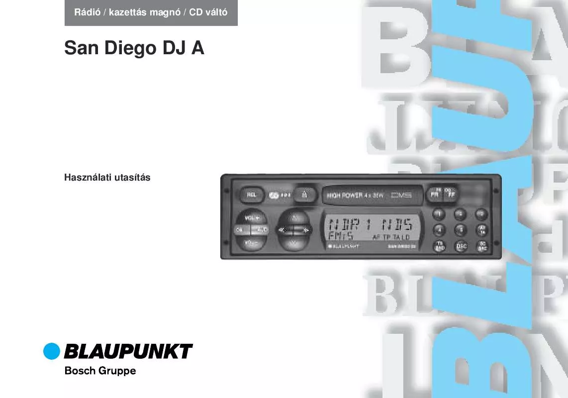 Mode d'emploi BLAUPUNKT SAN DIEGO AUSLAND AG