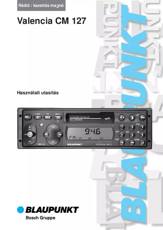 Mode d'emploi BLAUPUNKT VALENCIA CM 127