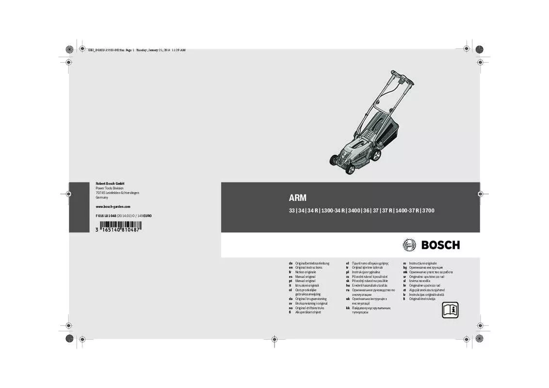 Mode d'emploi BOSCH ARM3650-ART23SL
