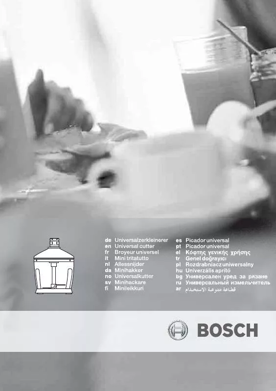 Mode d'emploi BOSCH MFQ 3530/03