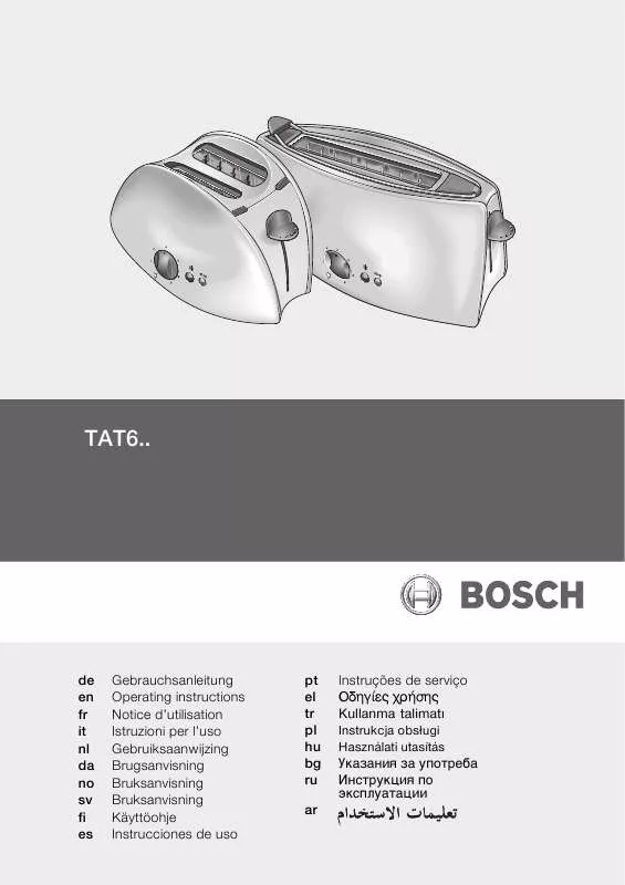 Mode d'emploi BOSCH TAT 6104/02