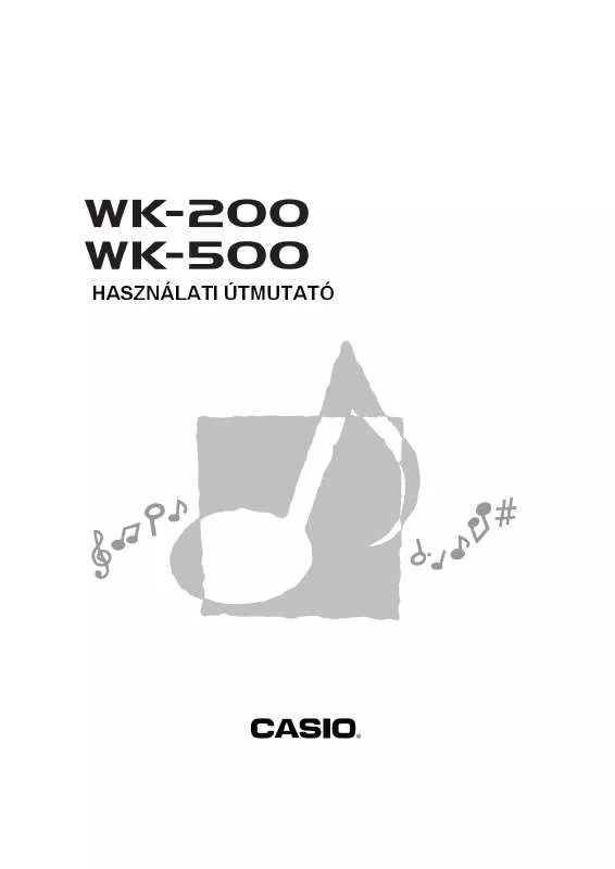 Mode d'emploi CASIO WK-200