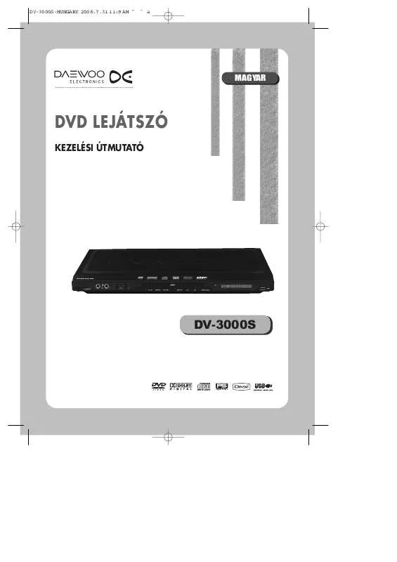 Mode d'emploi DAEWOO DV-3000S