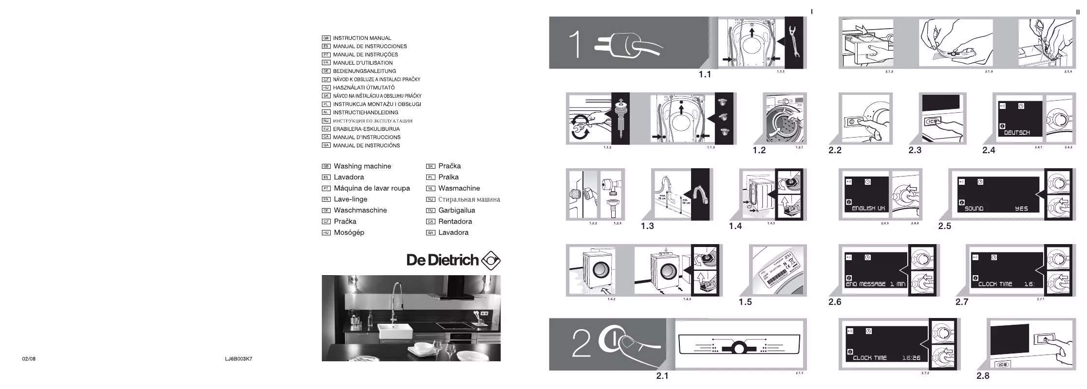 Mode d'emploi DE DIETRICH DFW814B