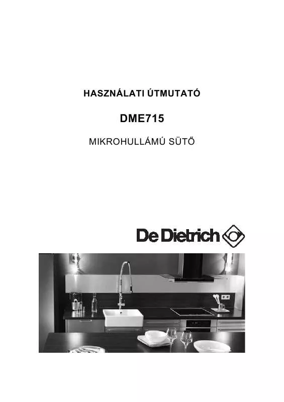 Mode d'emploi DE DIETRICH DME715B